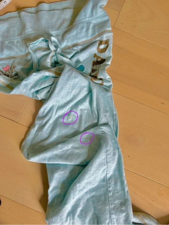 Y2K Aeropostale Lounge Set Fold Over Waist Pants & Baby Tee 100% Cotton Blue S - Picture 11 of 16